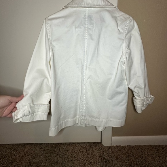 Old Navy Cotton White Peacoat - Size Small - Picture 3 of 4